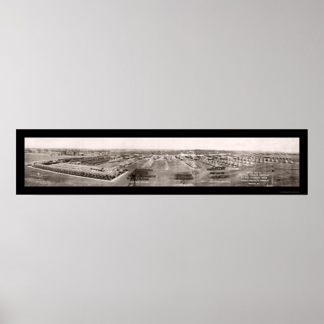 Fort Sam Houston, Texas Photo 1916 Poster (Front)