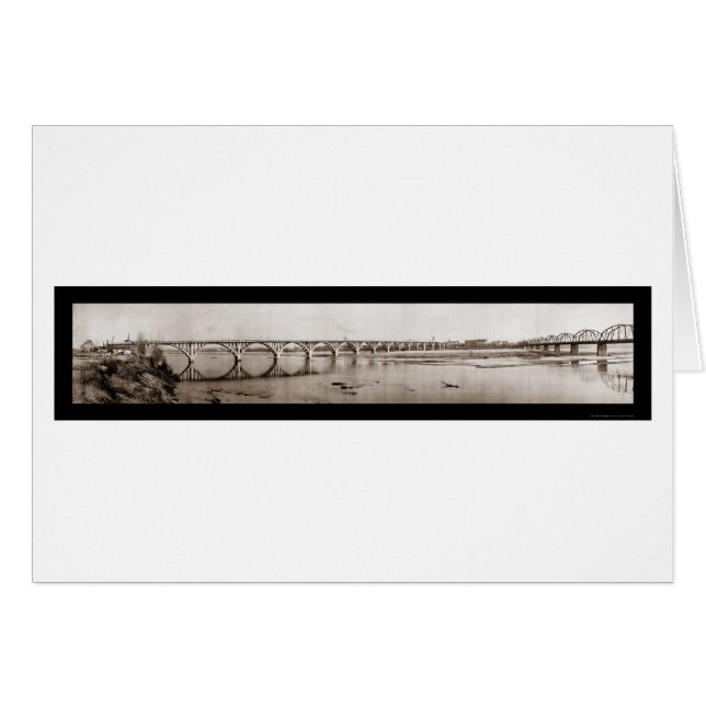Fort Smith AR River Photo 1922 (Front Horizontal)