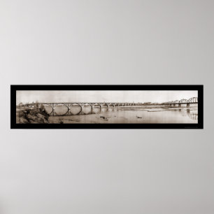 Fort Smith AR River Photo 1922 Poster