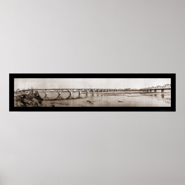 Fort Smith AR River Photo 1922 Poster (Front)