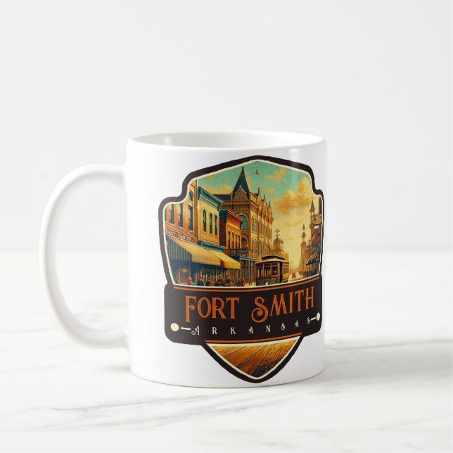 Fort Smith, Arkansas | Vintage Coffee Mug (Left)