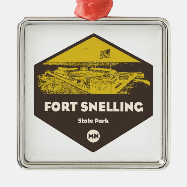 Fort Snelling State Park Minnesota Metal Tree Decoration (Front)