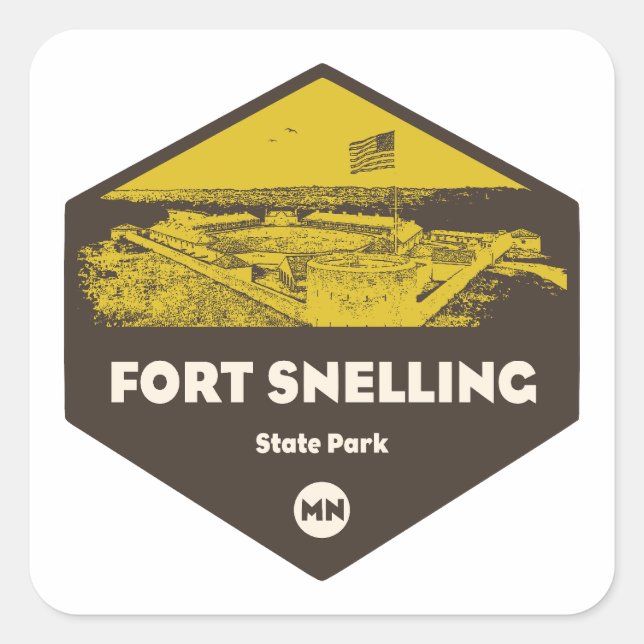 Fort Snelling State Park Minnesota Square Sticker (Front)
