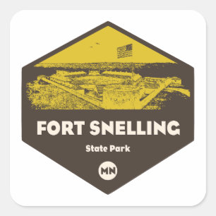 Fort Snelling State Park Minnesota Square Sticker