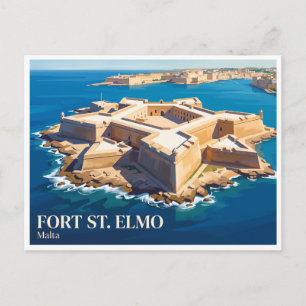 Fort St. Elmo Valletta Malta Postcard