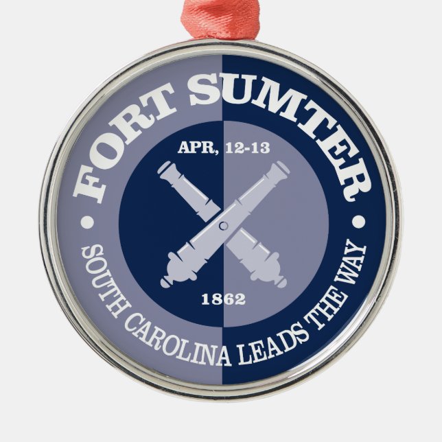 Fort Sumter (B&G) Metal Tree Decoration (Front)