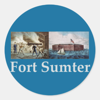 Fort Sumter Classic Round Sticker