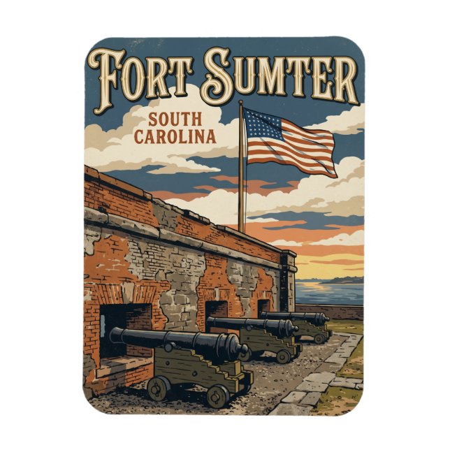 Fort Sumter National Monument USA Magnet (Vertical)