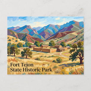 Fort Tejon State Historic Park California Postcard