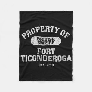 Fort Ticonderoga Carillon Lake Champlain Britain F Fleece Blanket