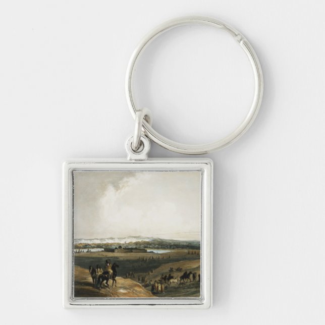 Fort Union on the Missouri, plate 28 from Volume 2 Key Ring (Front)