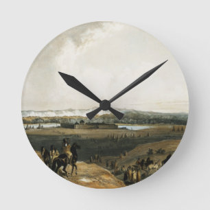 Fort Union on the Missouri, plate 28 from Volume 2 Round Clock