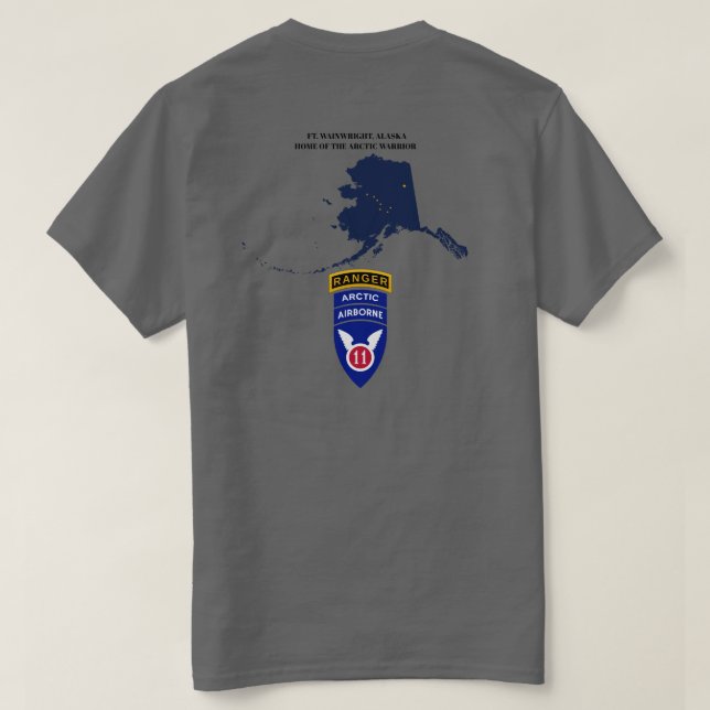 FORT WAINWRIGHT WARRIORS T-Shirt (Design Back)