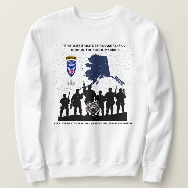FORT WAINWRIGHT WARRIORS T-Shirt Sweatshirt (Design Front)
