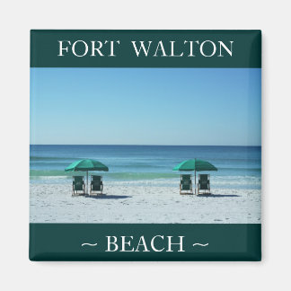 Fort Walton Beach chairs vacation magnet souvenir