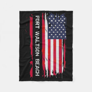 Fort Walton Beach City  Fleece Blanket