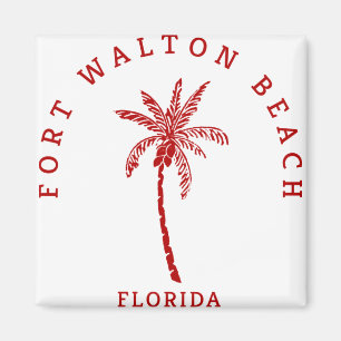 Fort Walton Beach Palm Tree Magnet