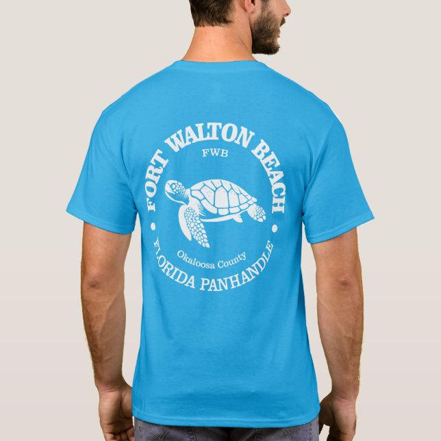 Fort Walton Beach (sea turtle) T-Shirt (Back)