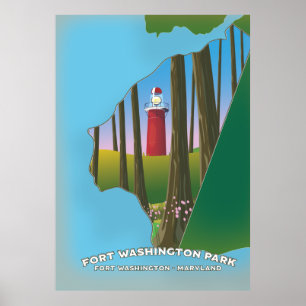 Fort Washington Park Maryland map Poster