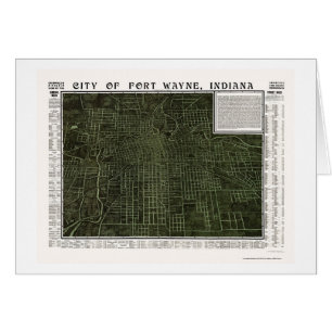 Fort Wayne, IN Panoramic Map - 1907