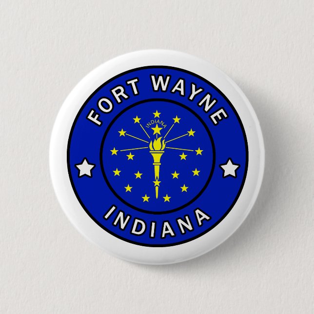 Fort Wayne Indiana 6 Cm Round Badge (Front)