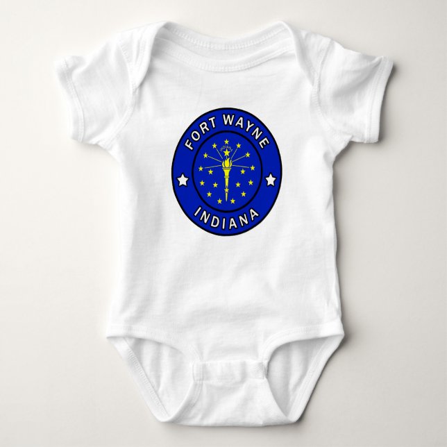 Fort Wayne Indiana Baby Bodysuit (Front)