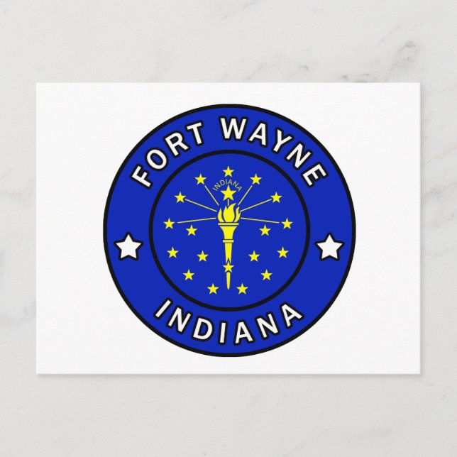 Fort Wayne Indiana Postcard (Front)