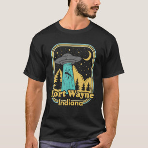 Fort Wayne Indiana Ufo Alien Hunter 80s State Prid T-Shirt