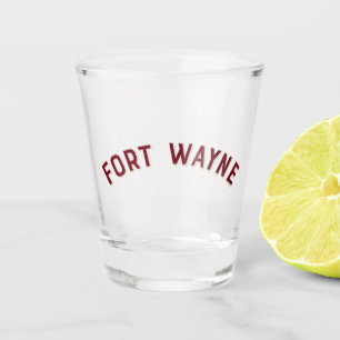 Fort Wayne, Indiana Vintage Arch Shot Glass