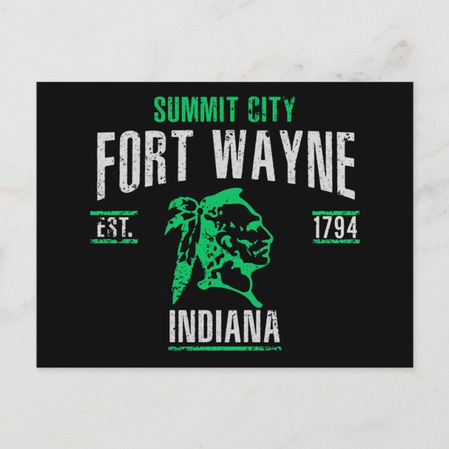 Fort Wayne Postcard (Front)
