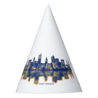 Fort Wayne Skyline Party Hat