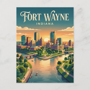 Fort Wayne USA Postcard