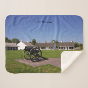 Fort Wilkins fleece blanket