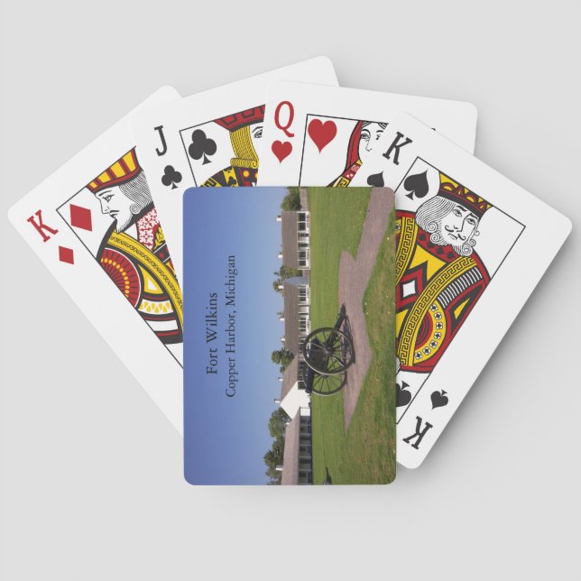 Fort Wilkins playing cards (Back)