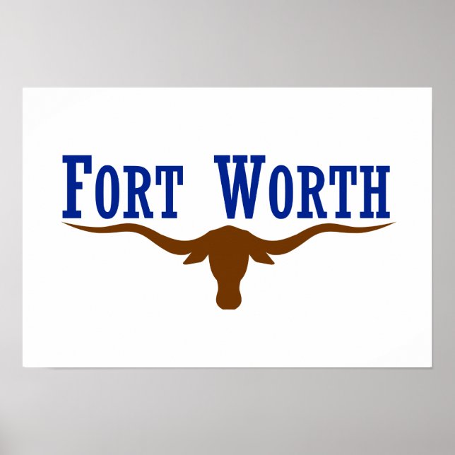 Fort Worth Flag Poster (Front)