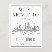 Fort Worth Modern Deco Skyline | Change of Address