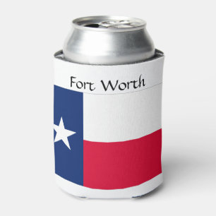 Fort Worth Stock Yards & Flag Can Cooler