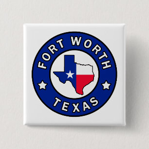 Fort Worth Texas 15 Cm Square Badge
