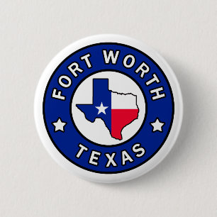 Fort Worth Texas 6 Cm Round Badge
