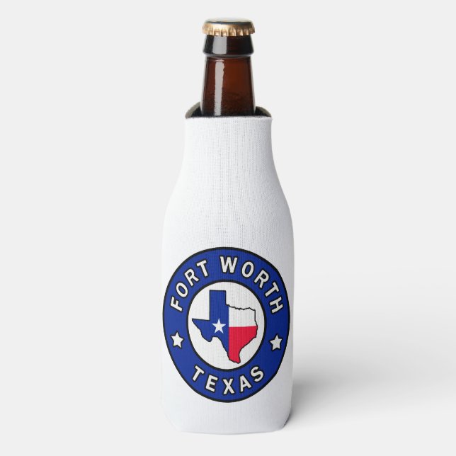 Fort Worth Texas Bottle Cooler (Bottle Front)