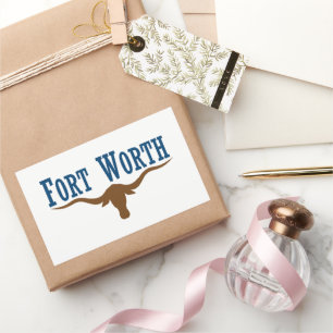 Fort Worth (Texas) City flag Rectangular Sticker