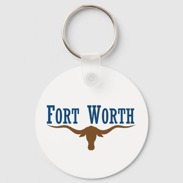 Fort Worth (Texas) flag Keychain (Front)