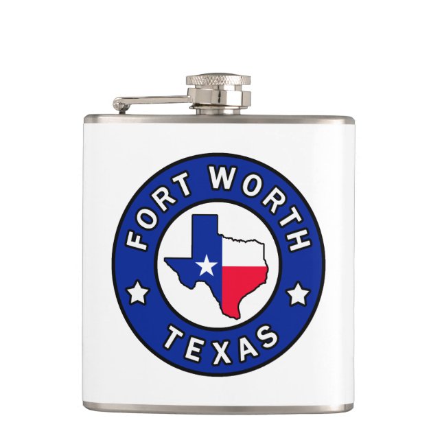 Fort Worth Texas Hip Flask (Front)