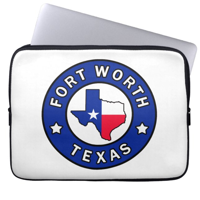 Fort Worth Texas Laptop Sleeve (Front)