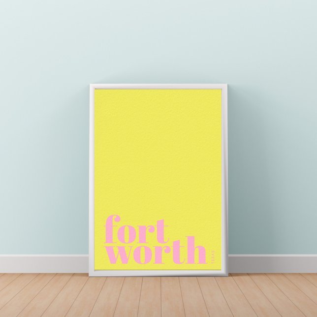 Fort Worth Texas modern city Poster (Creator Uploaded)