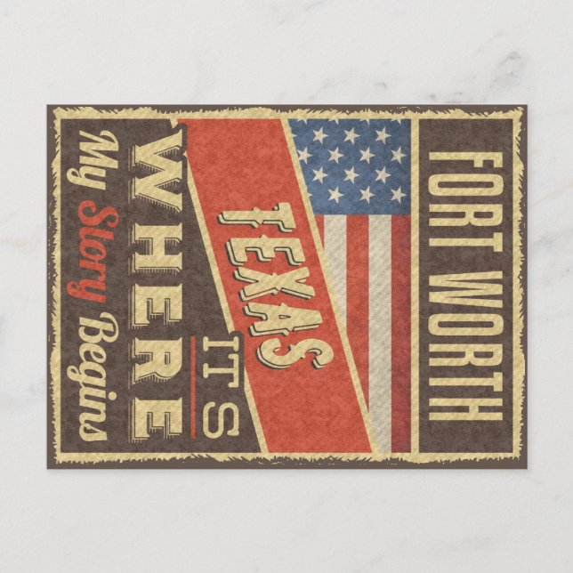 Fort Worth Texas Postcard (Front)