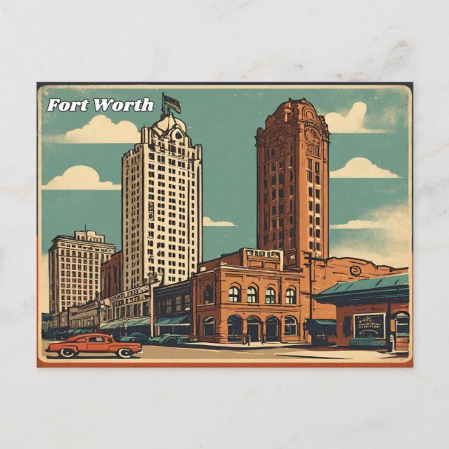 Fort Worth Texas Postcard (Front)