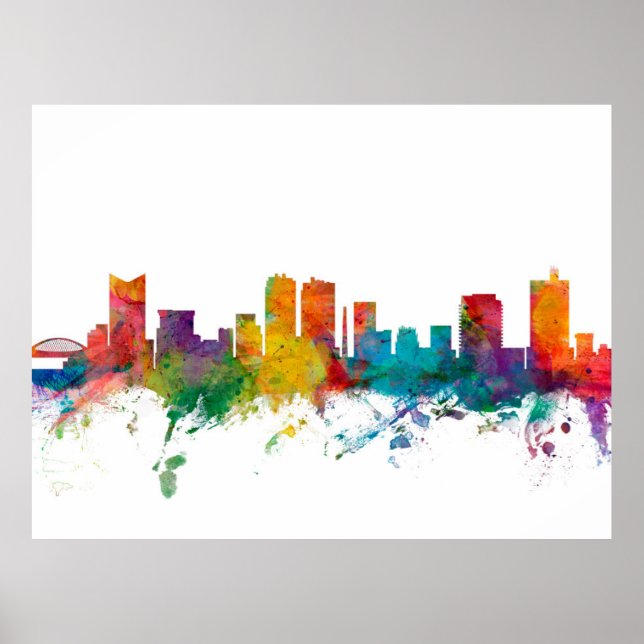 Fort Worth Texas Skyline Poster (Front)
