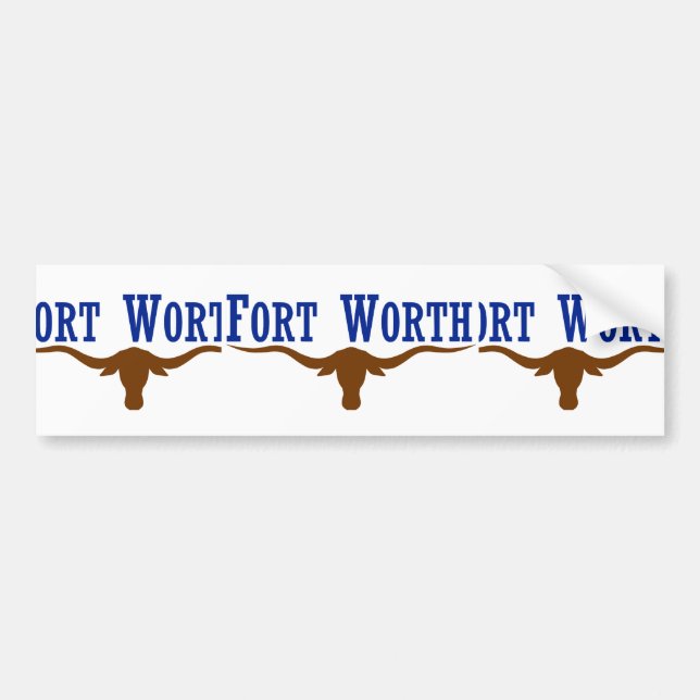 Fort Worth, Texas, United States Bumper Sticker (Front)