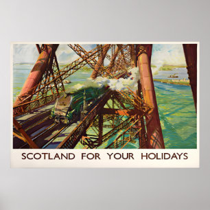 Forth Bridge, Scotland for holidays Poster